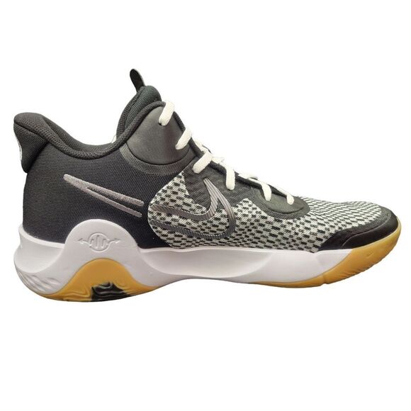 Nike KD Trey 5 IX Smoke Grey White Black Basketball Shoes CW3400-006 Men's Size - Picture 7 of 9